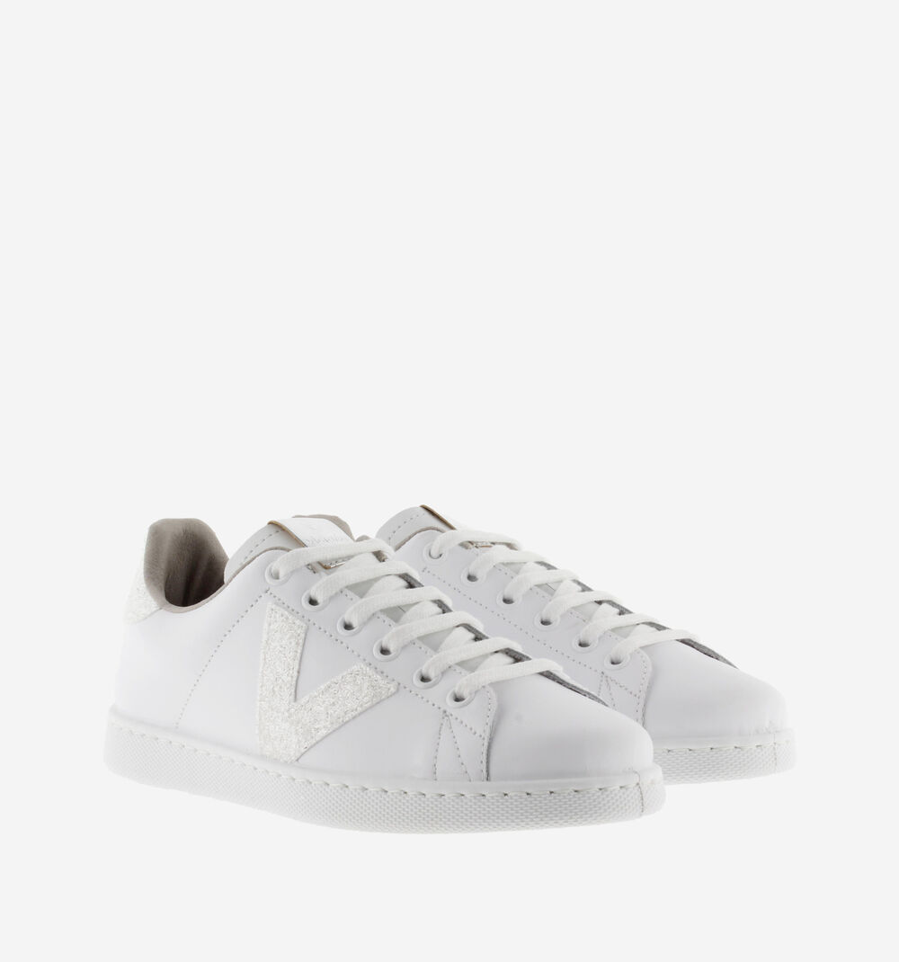 Tenis Victoria Piel Blancas Zapatilla Victoria Con Plataforma Blanca