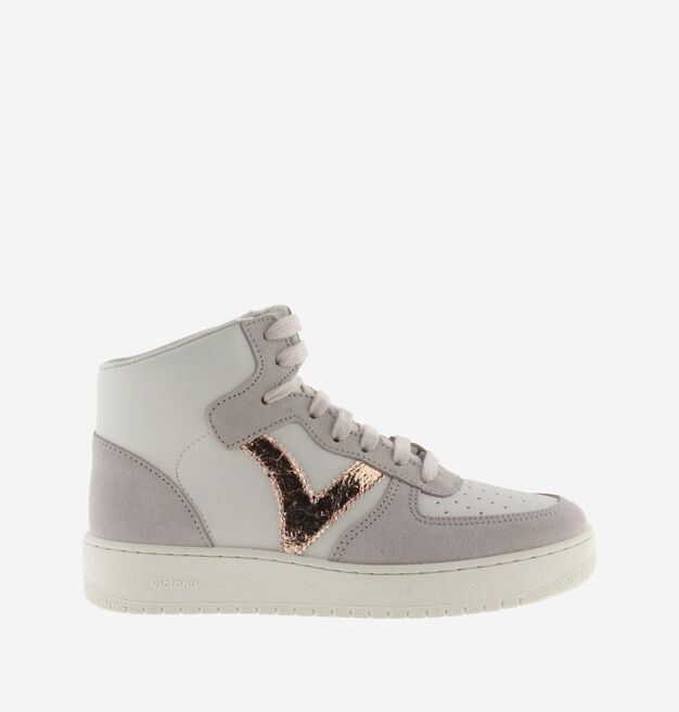 MADRID SPLIT LEATHER & METAL MID BOOT