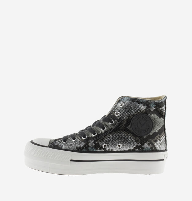 TRIBU SYNTHETIC SNAKE PRINT MID BOOT