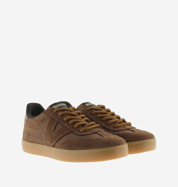BERL&Iacute;N CICLISTA CROCODILE-EFFECT & SUEDE