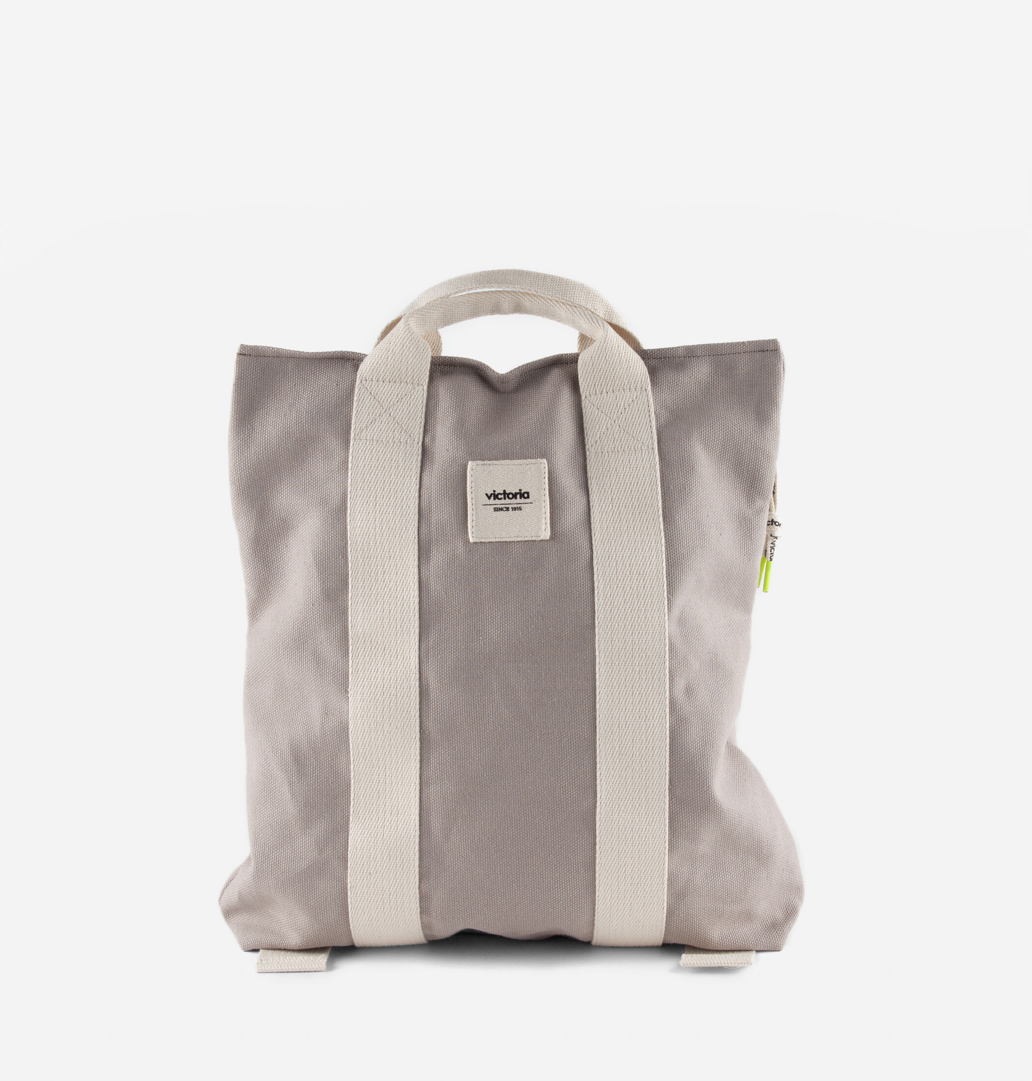Bolso mochila lona best sale mujer