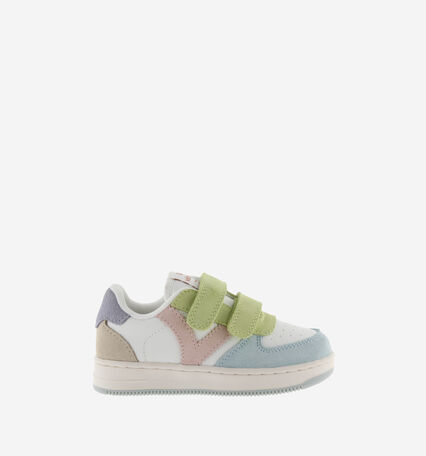 TIEMPO SCRATCHS CUIR FENDU MULTICOLORE