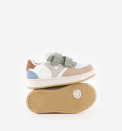 TIEMPO STRAPS FAUX LEATHER & MULTICOLOURED SUEDE