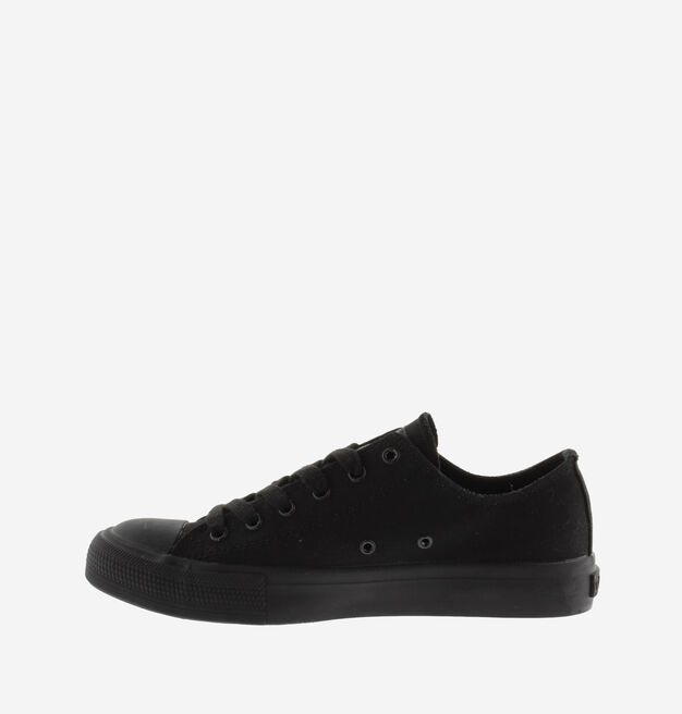 TRIBU ALL BLACK CANVAS TRAINERS