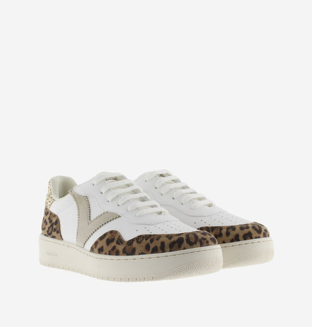 MADRID SPLIT LEATHER LEOPARD & GLITTER