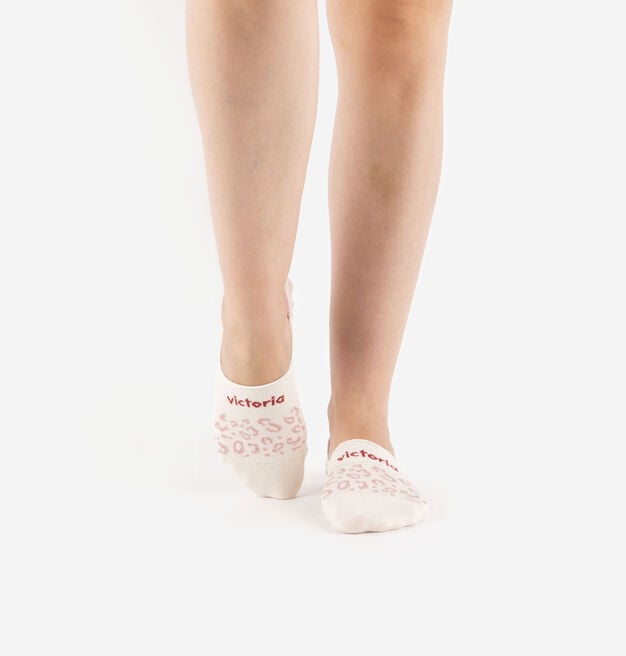 ANIMAL PRINT INVISIBLE PINKY SOCK