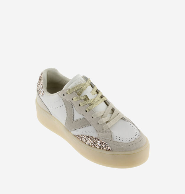 TURIN EFFET CUIR/DAIM & PAILLETTES