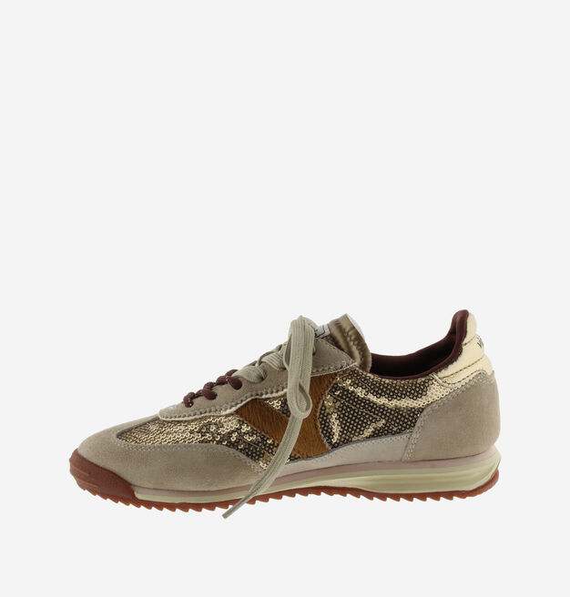 SATURNO SEQUIN/SUEDE & METAL