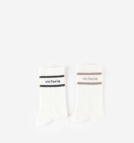 CALZINI ALTI COTONE BL-LUREX