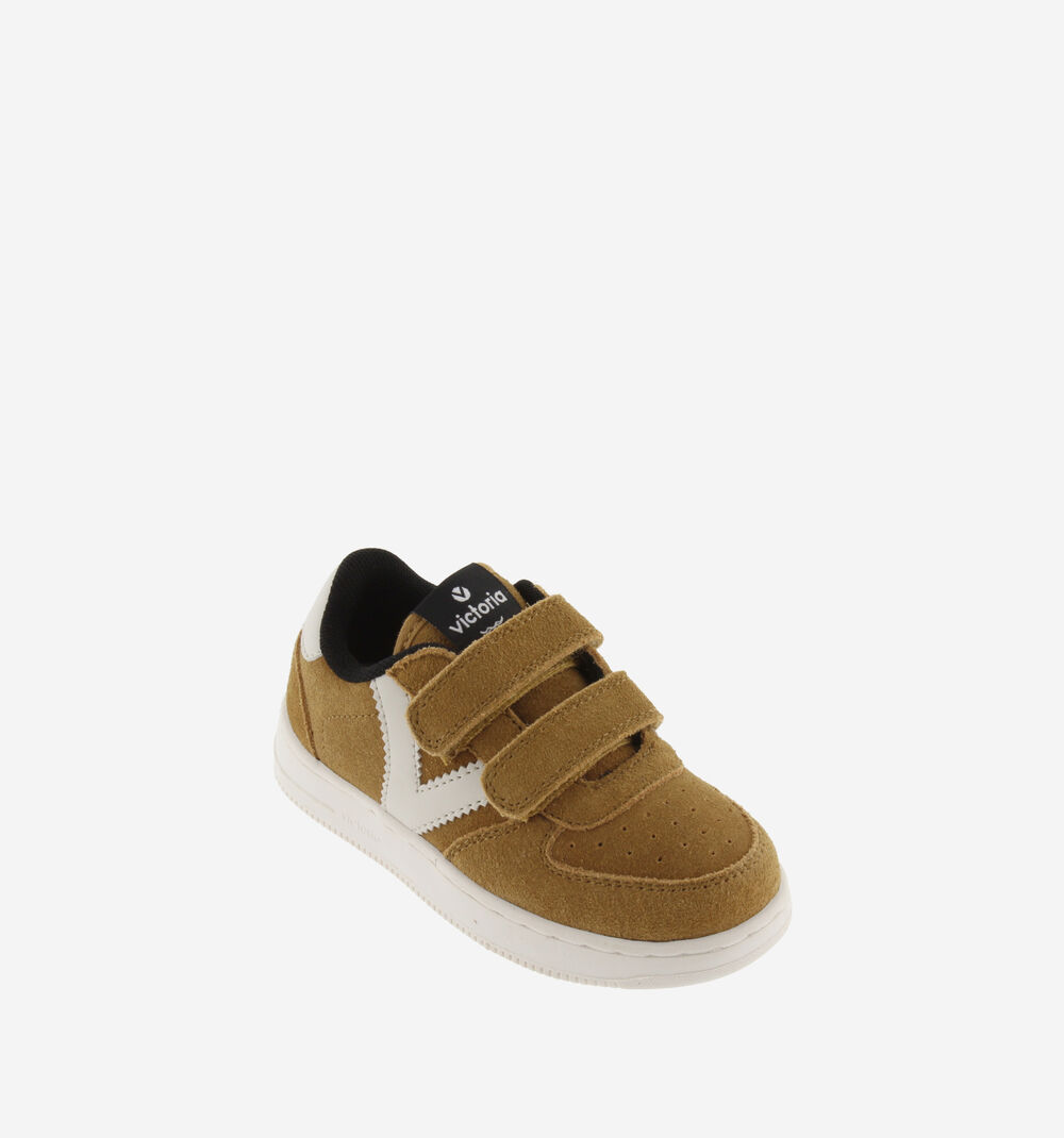 TIEMPO SPLIT LEATHER TRAINERS Chaussures Victoria