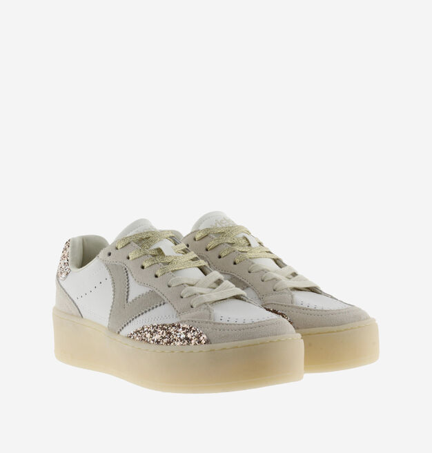 TURIN EFFET CUIR/DAIM & PAILLETTES