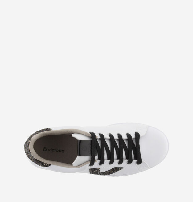 TENIS EFECTO PIEL & GLITTER