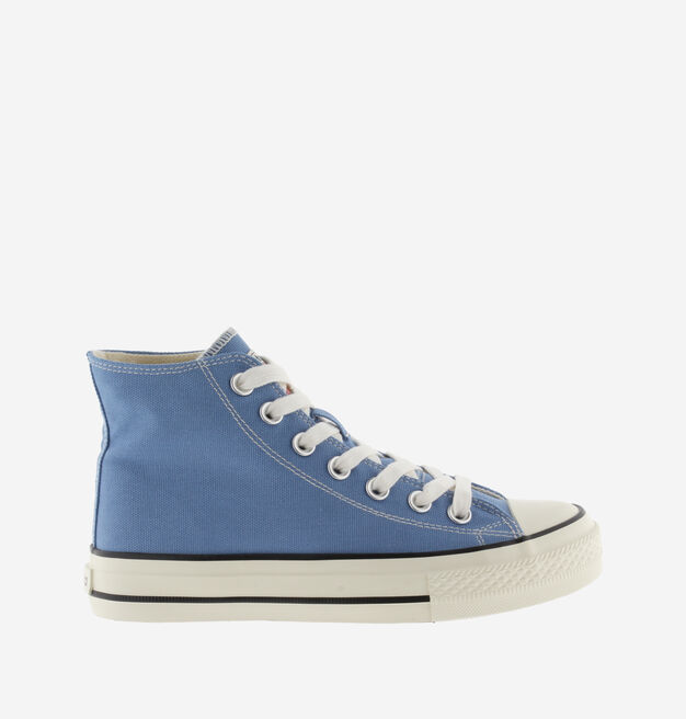 TRIBU GLÄNZENDER CANVAS STIEFELETTE