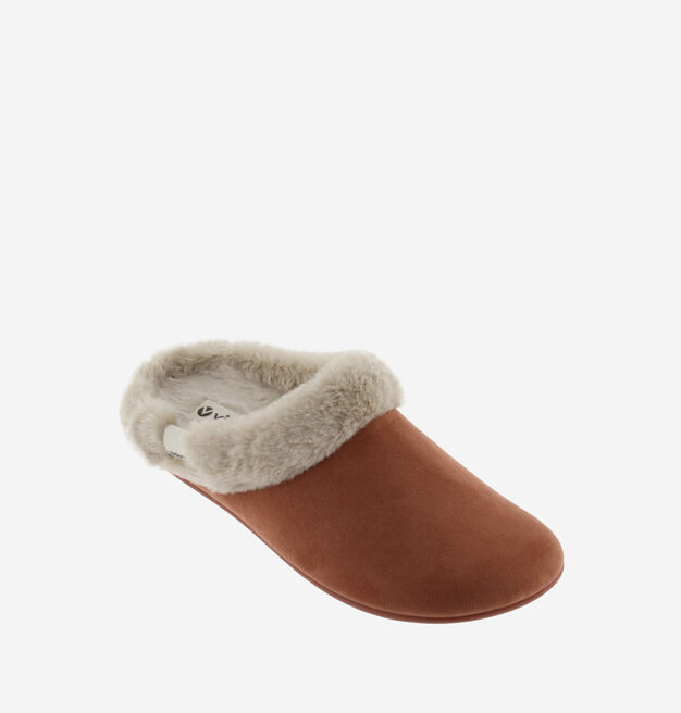 NORTE SUEDE IMITATION SLIPPER WITH SOFT FUR