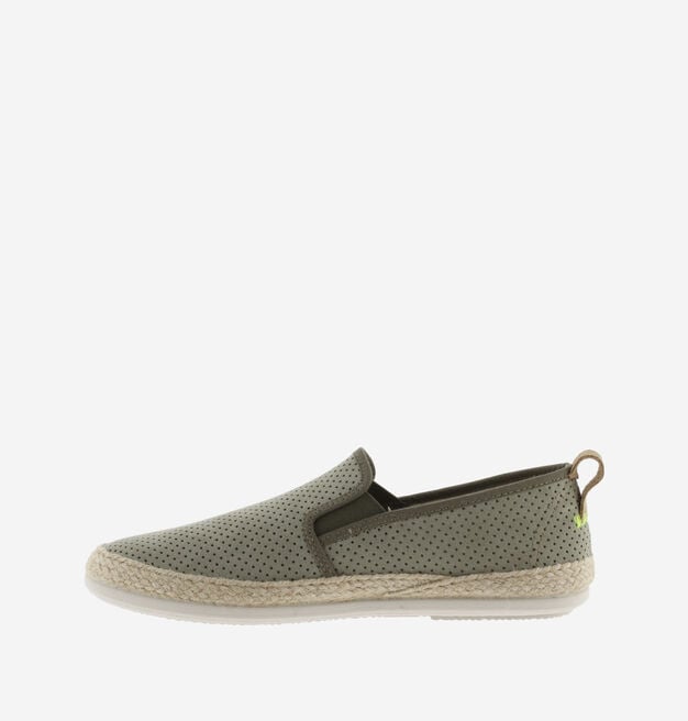 ANDRÉ PERFORATED FAUX SUEDE ELASTICATED