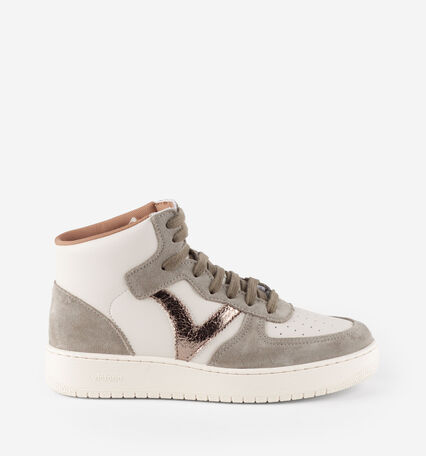 MADRID SPLIT LEATHER & METAL MID BOOT
