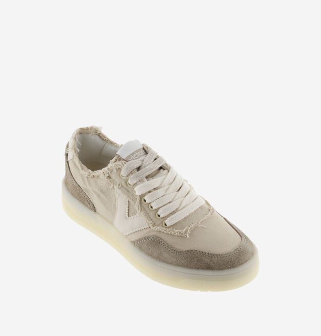 SEUL FRAYED CANVAS & SUEDE