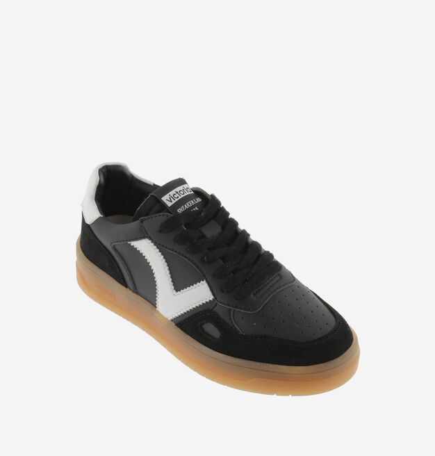 SEUL FAUX LEATHER & CONTRAST