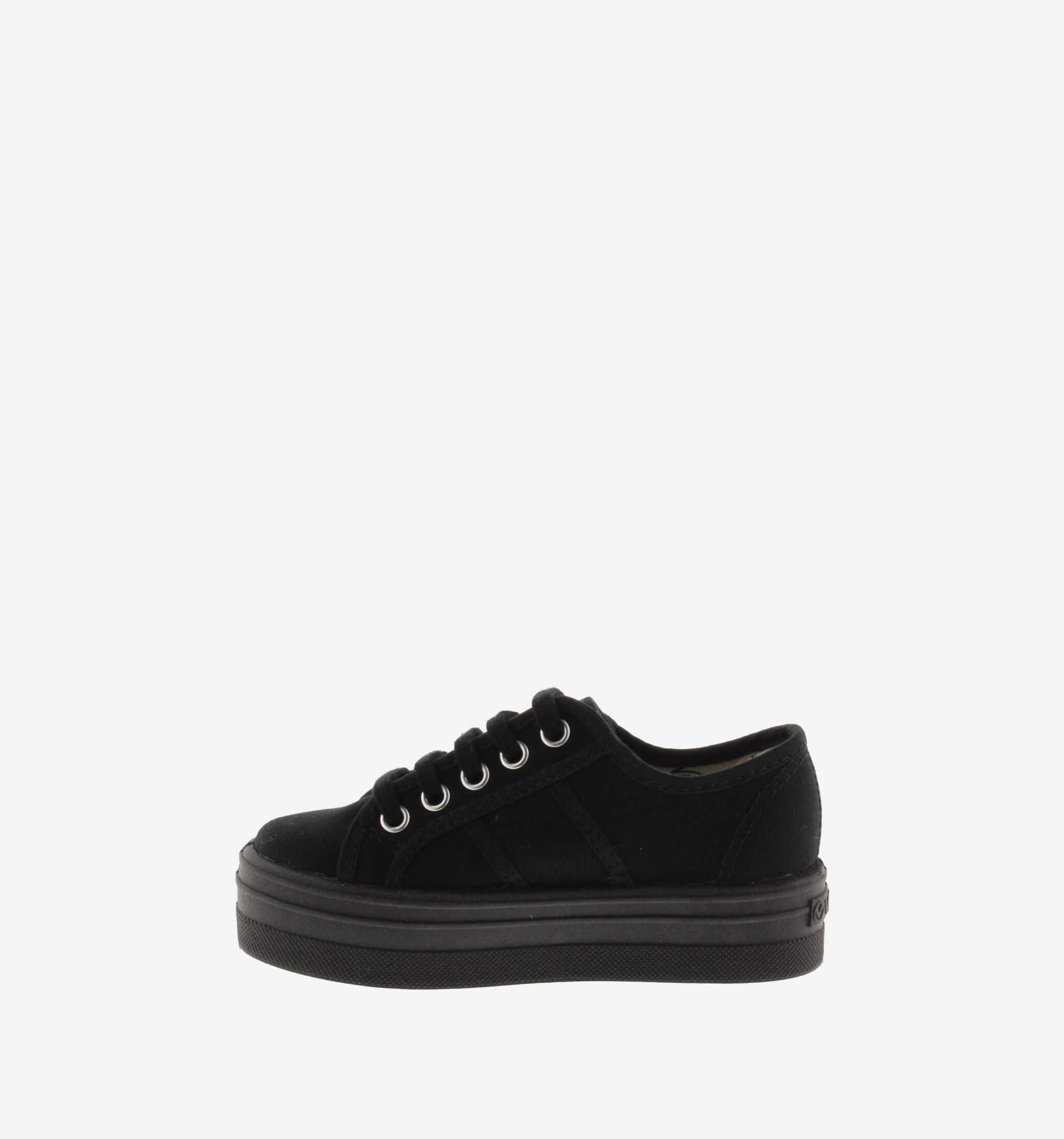 Black platform canvas shoes clearance