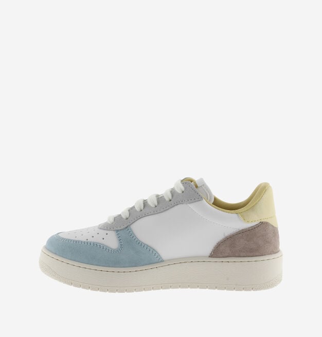 MADRID FAUX LEATHER & MULTICOLOURED SUEDE