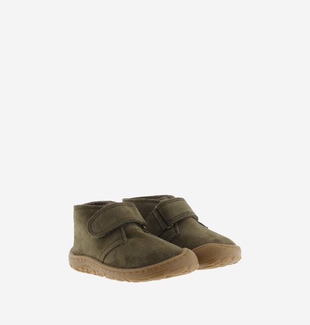 BOSCO BAREFOOT KLETTVERSCHLUSS STIEFELETTE VELOURSLEDER