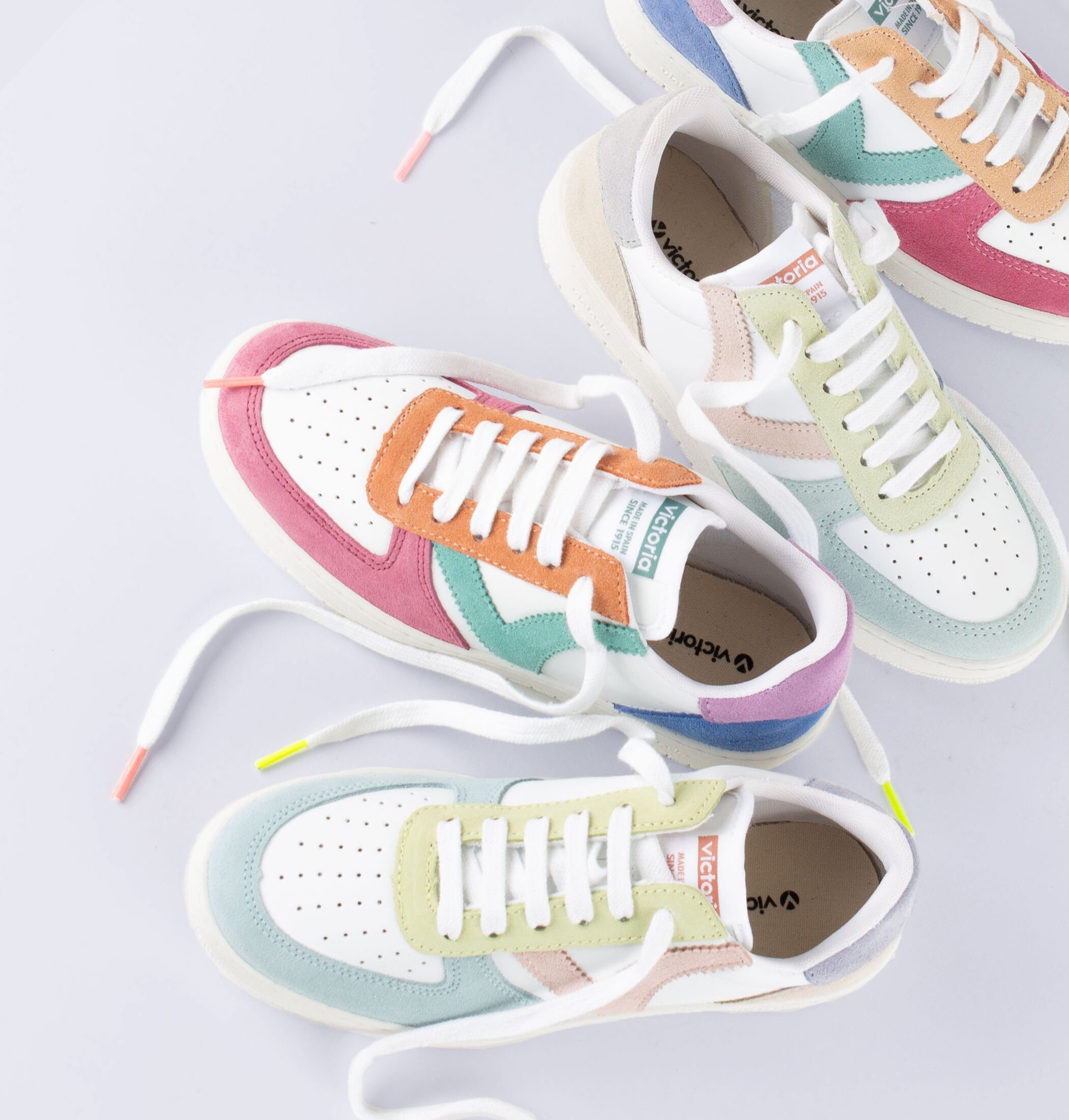 Basket colore femme clearance