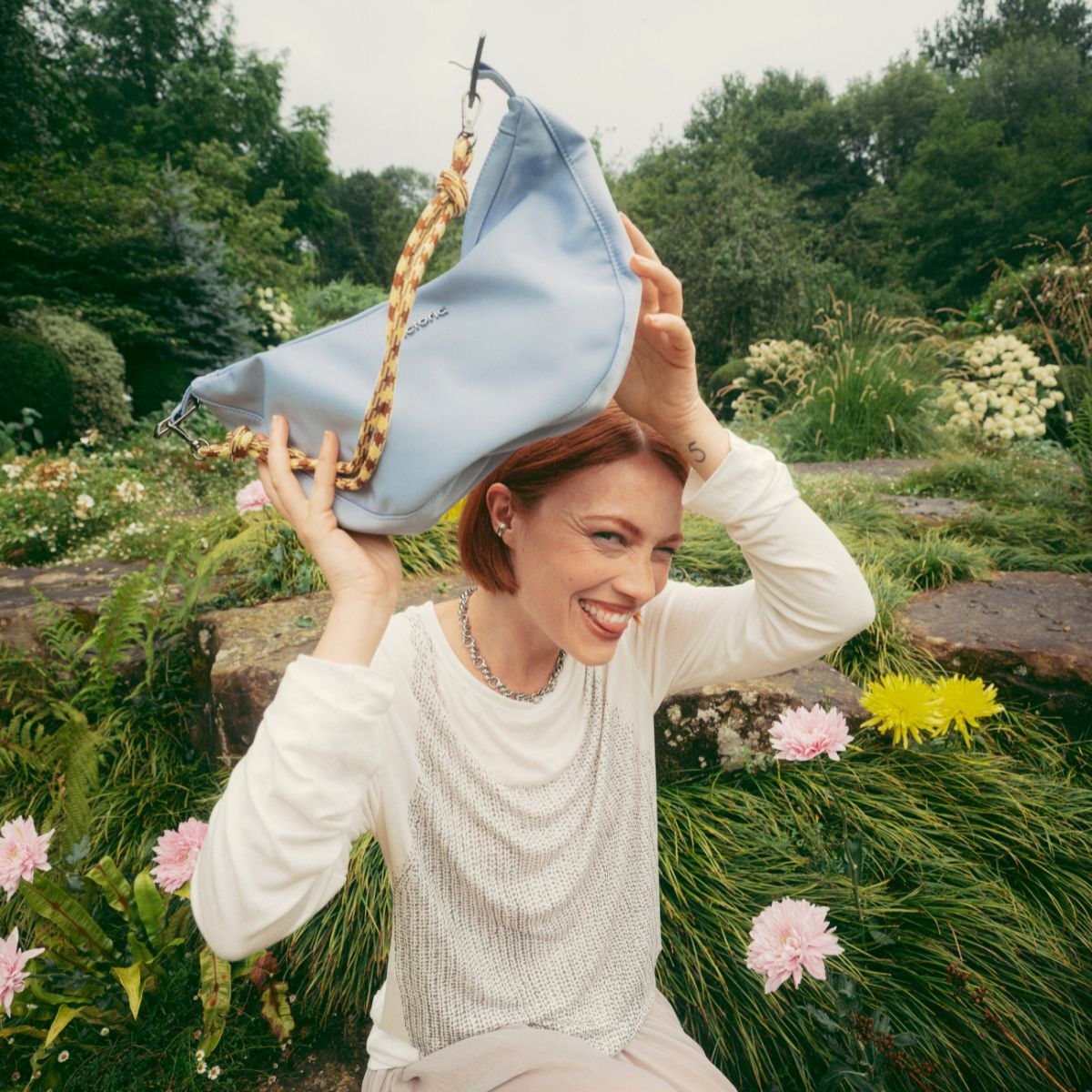 NYLON HALF MOON BELT BAG