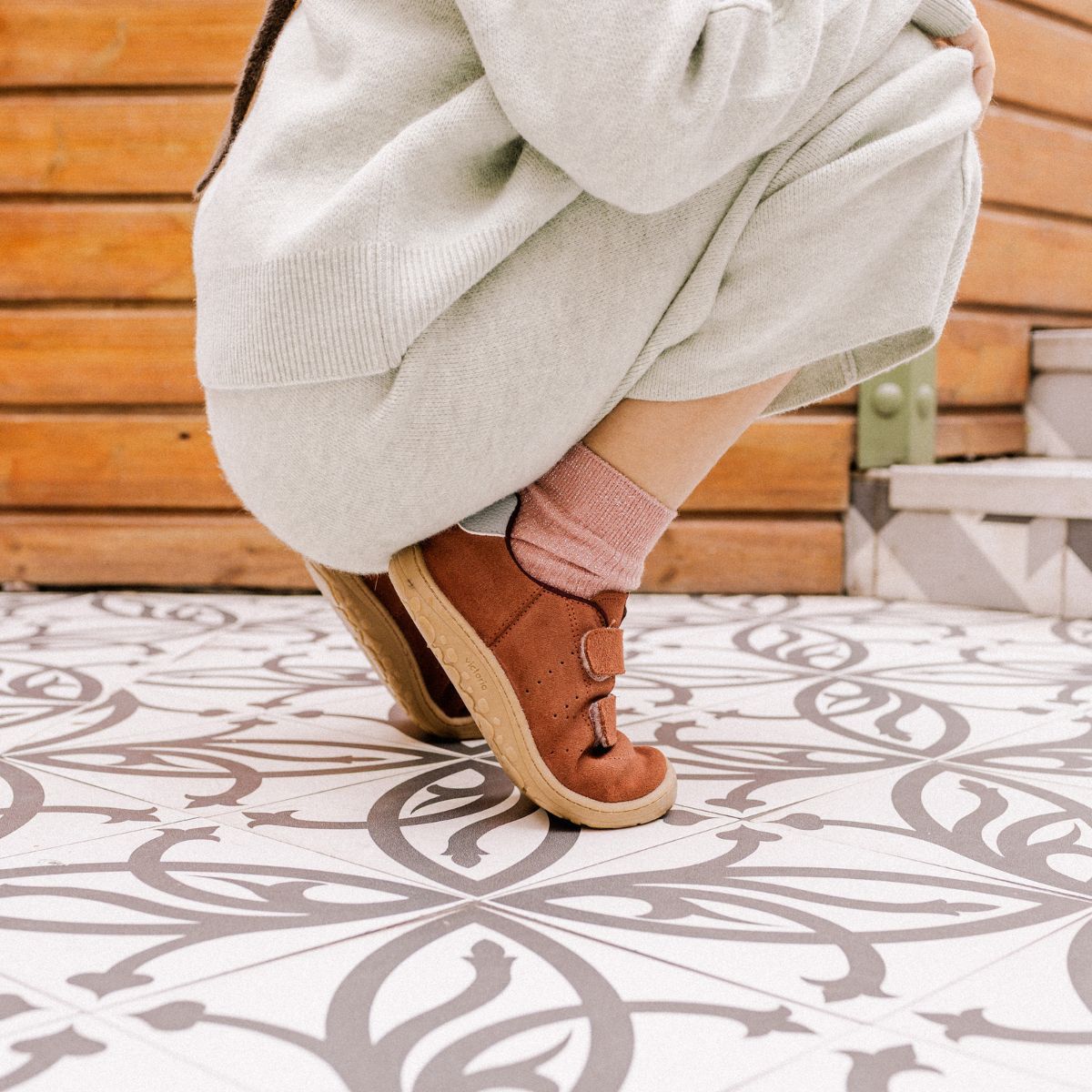 BOSCO SCRATCHS BAREFOOT CUIR FENDU