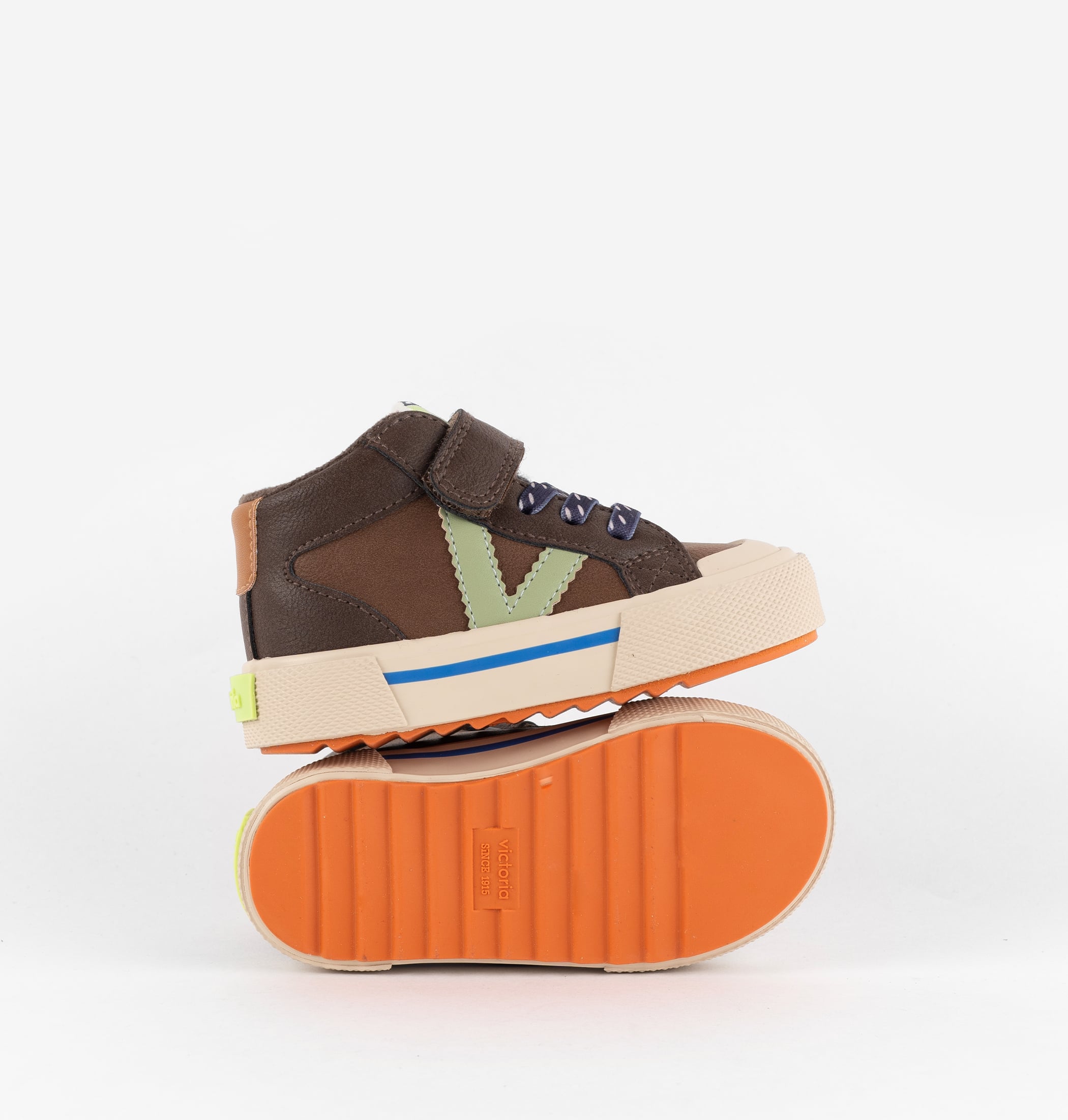 TRIBU KLETTVERSCHLUSS STIEFELETTE LEDEREFFEKT & ELASTISCH
