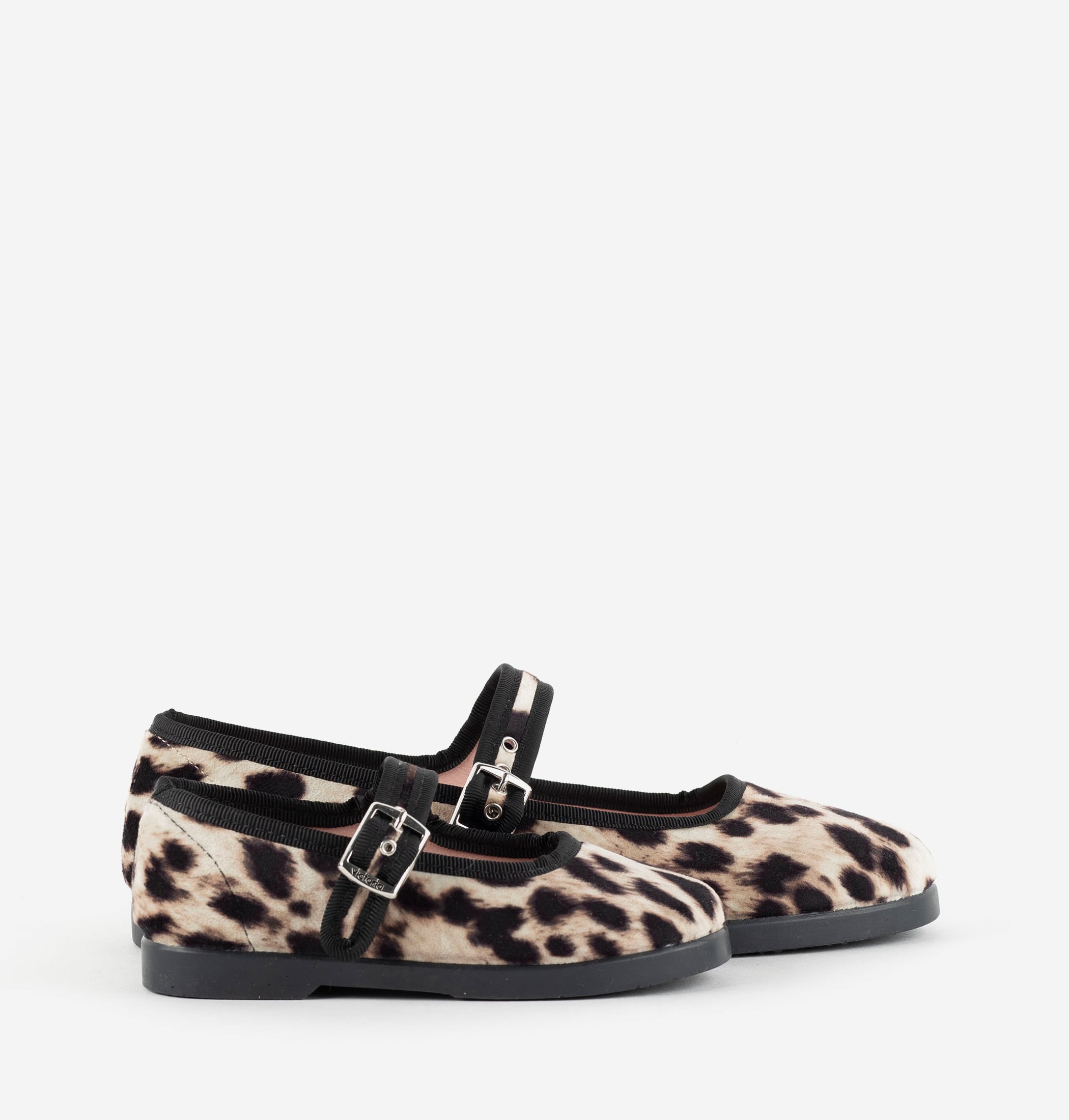 GONG-FU BAILARINA TERCIOPELO ANIMAL PRINT & HEBILLA