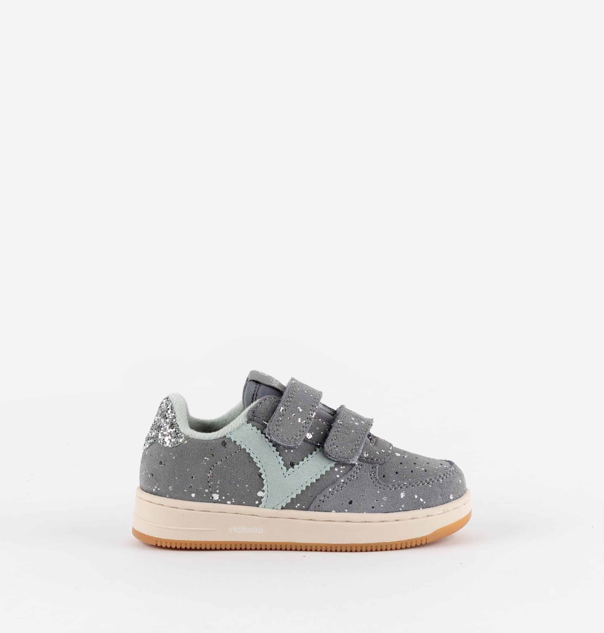 TIEMPO KLETTVERSCHL&Uuml;SSE VELOURSLEDER & GLITZER