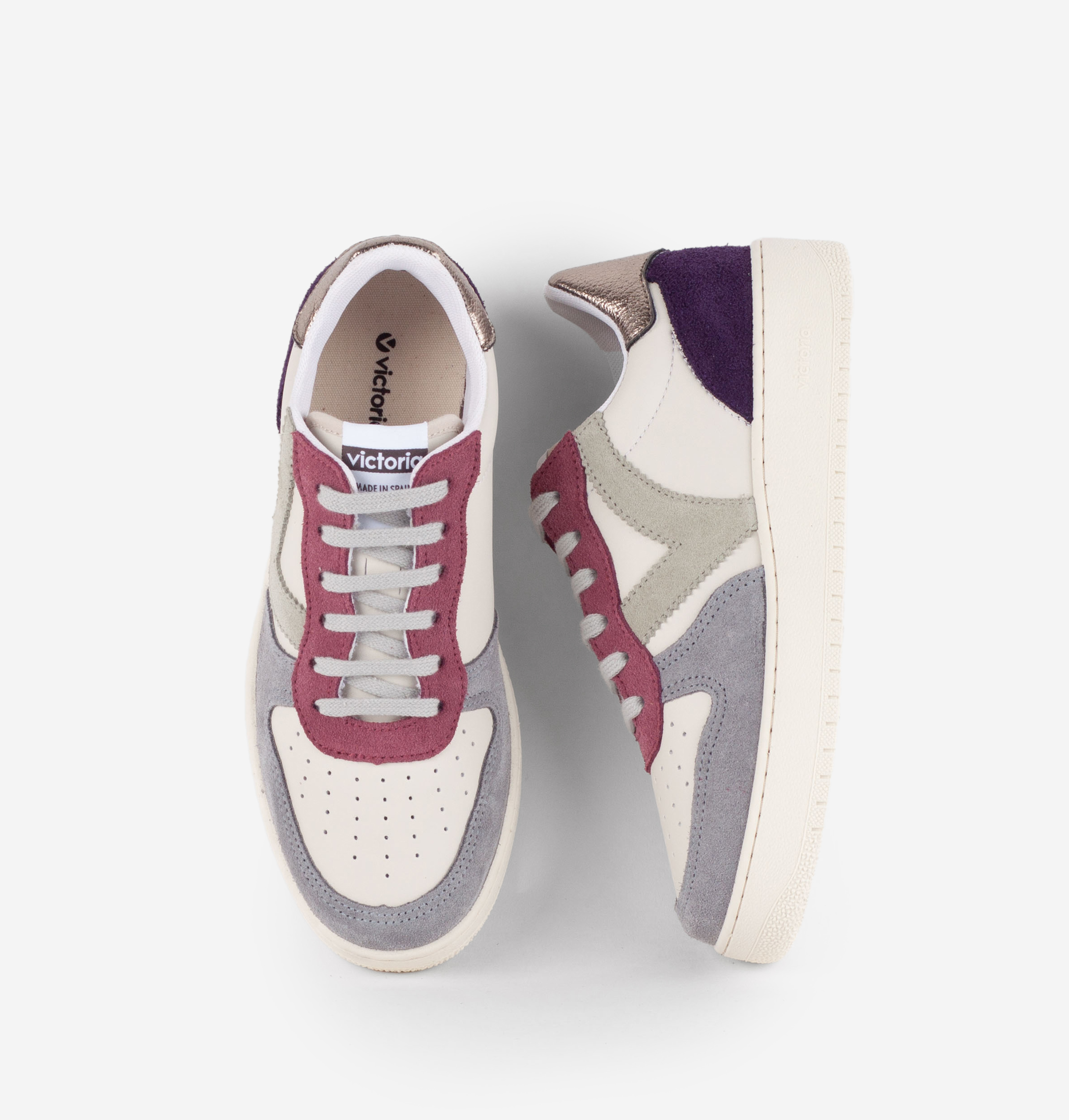 MADRID MULTICOLOUR SPLIT LEATHER & METAL | Victoria Shoes