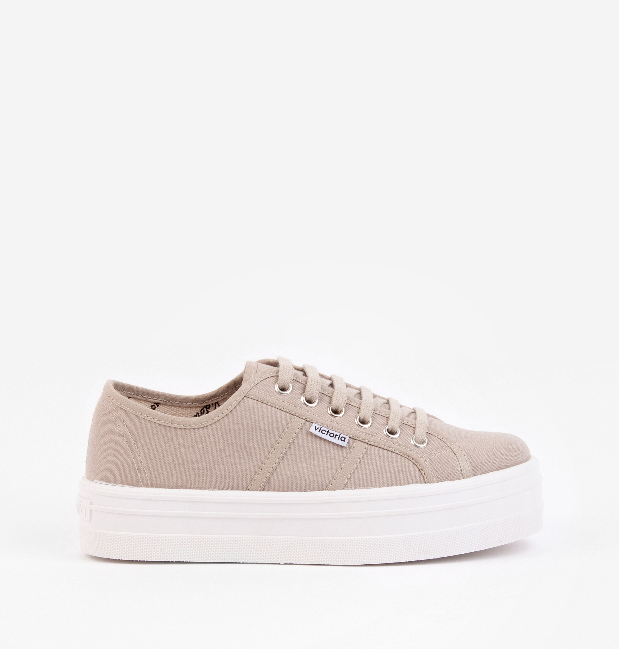 Zapatillas Lona Utopía Canvas Beige Victoria