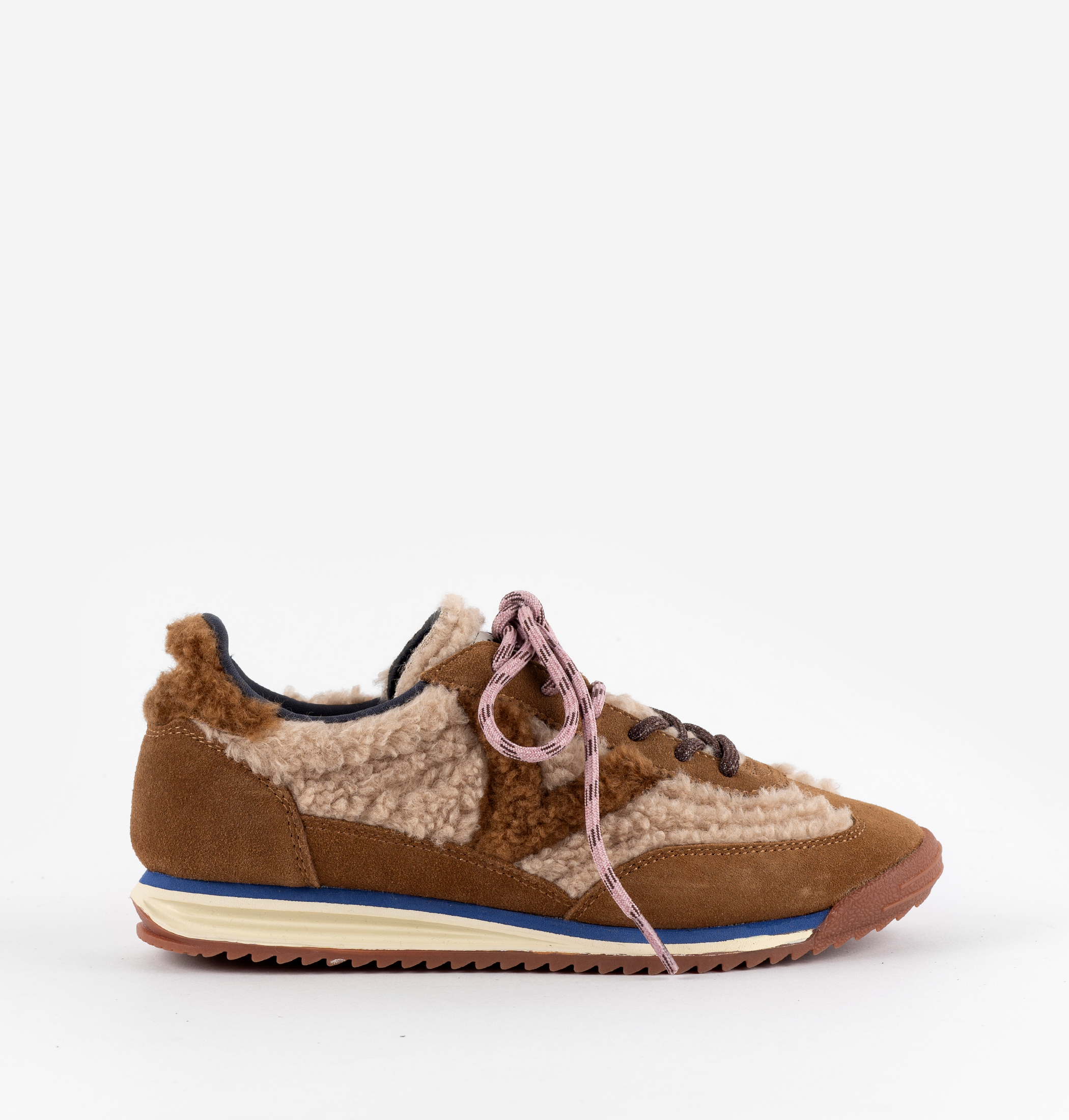 SATURNO FAUX SHEARLING & SUEDE