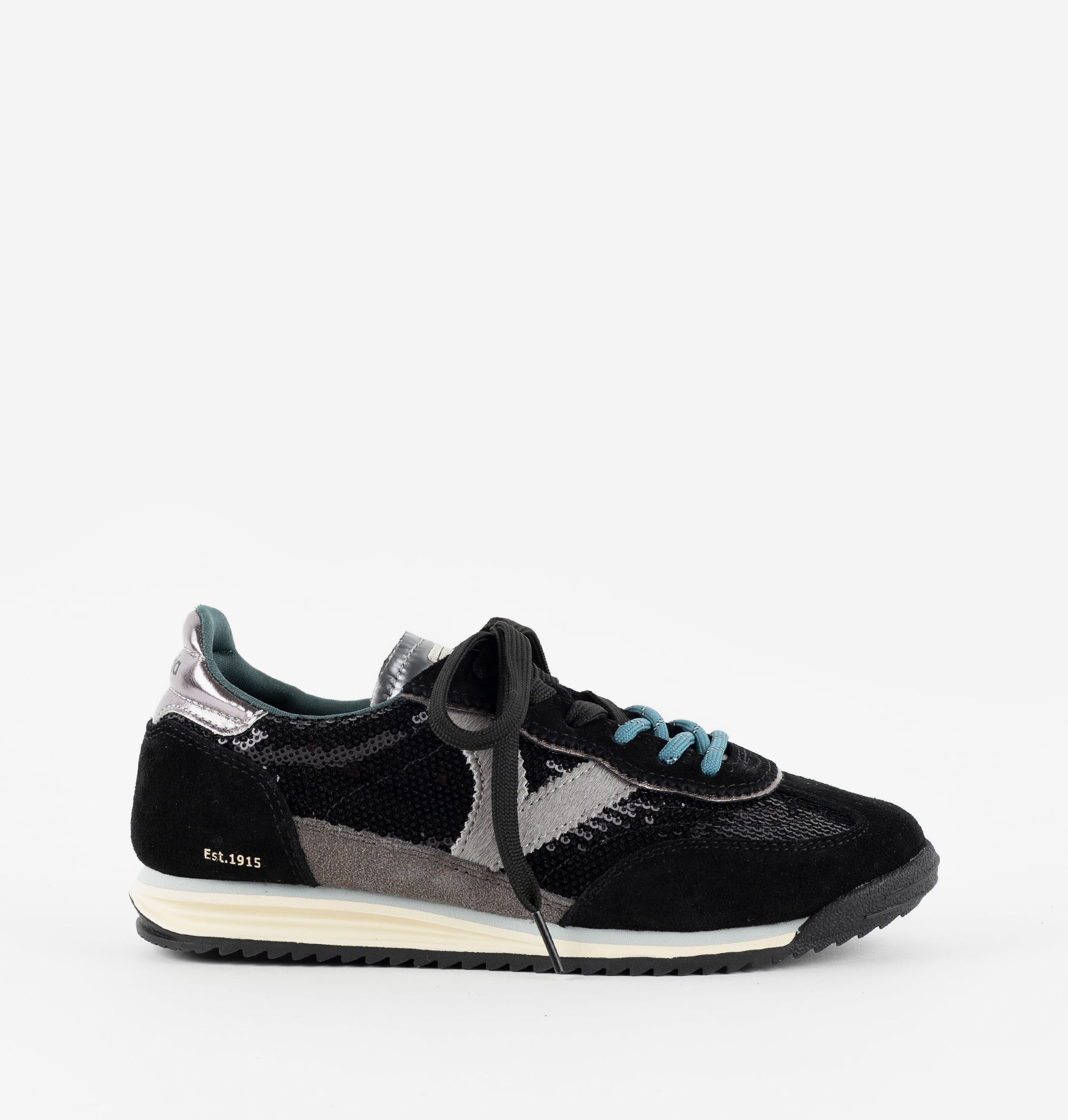 SATURNO SEQUIN/SUEDE & METAL